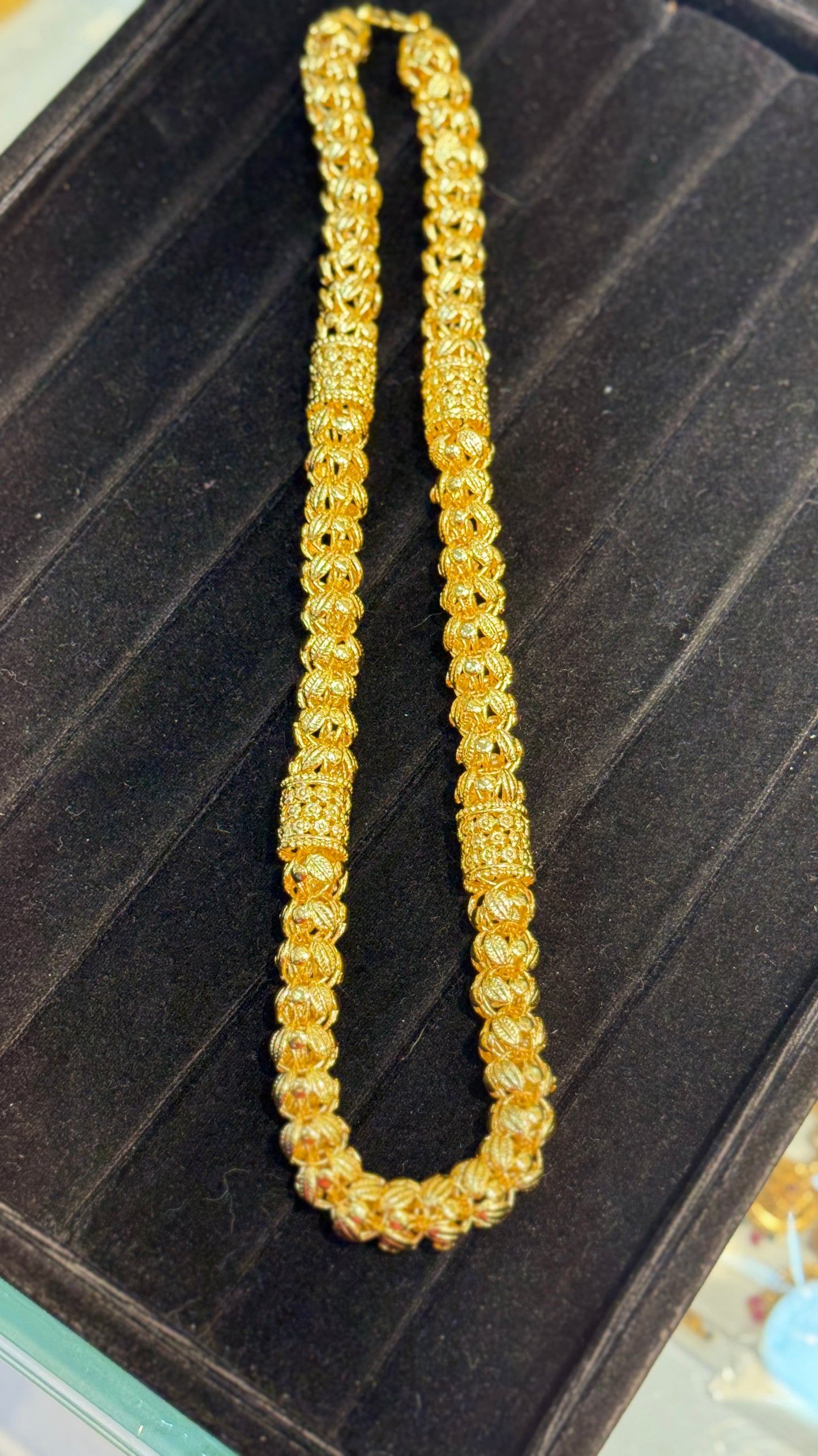 Hollow gold plated chain 4.4⭐️⭐️⭐️⭐️ (4686)
