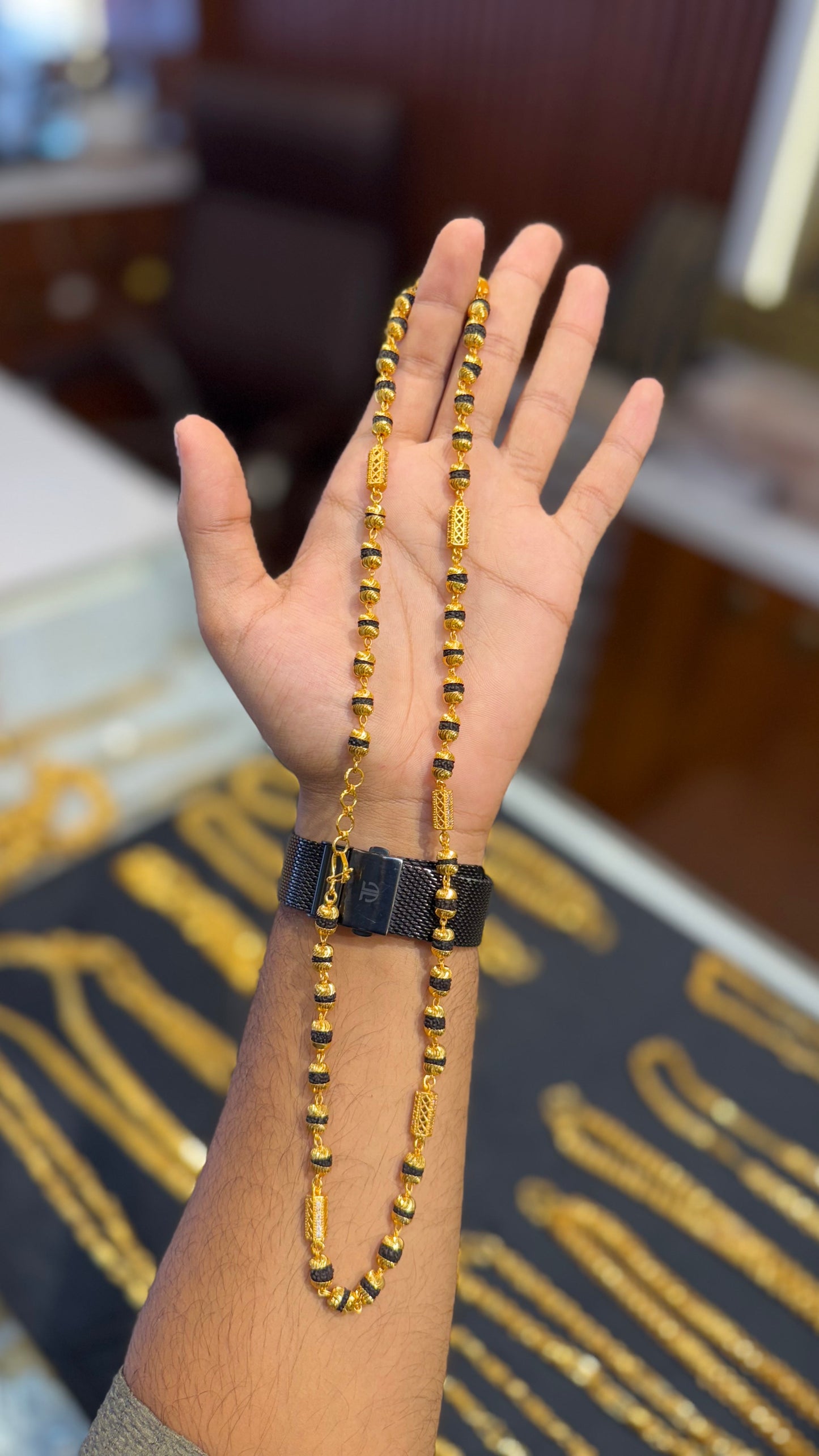 Mini Rudraksha mala chain 4.8⭐️⭐️⭐️⭐ (7896)