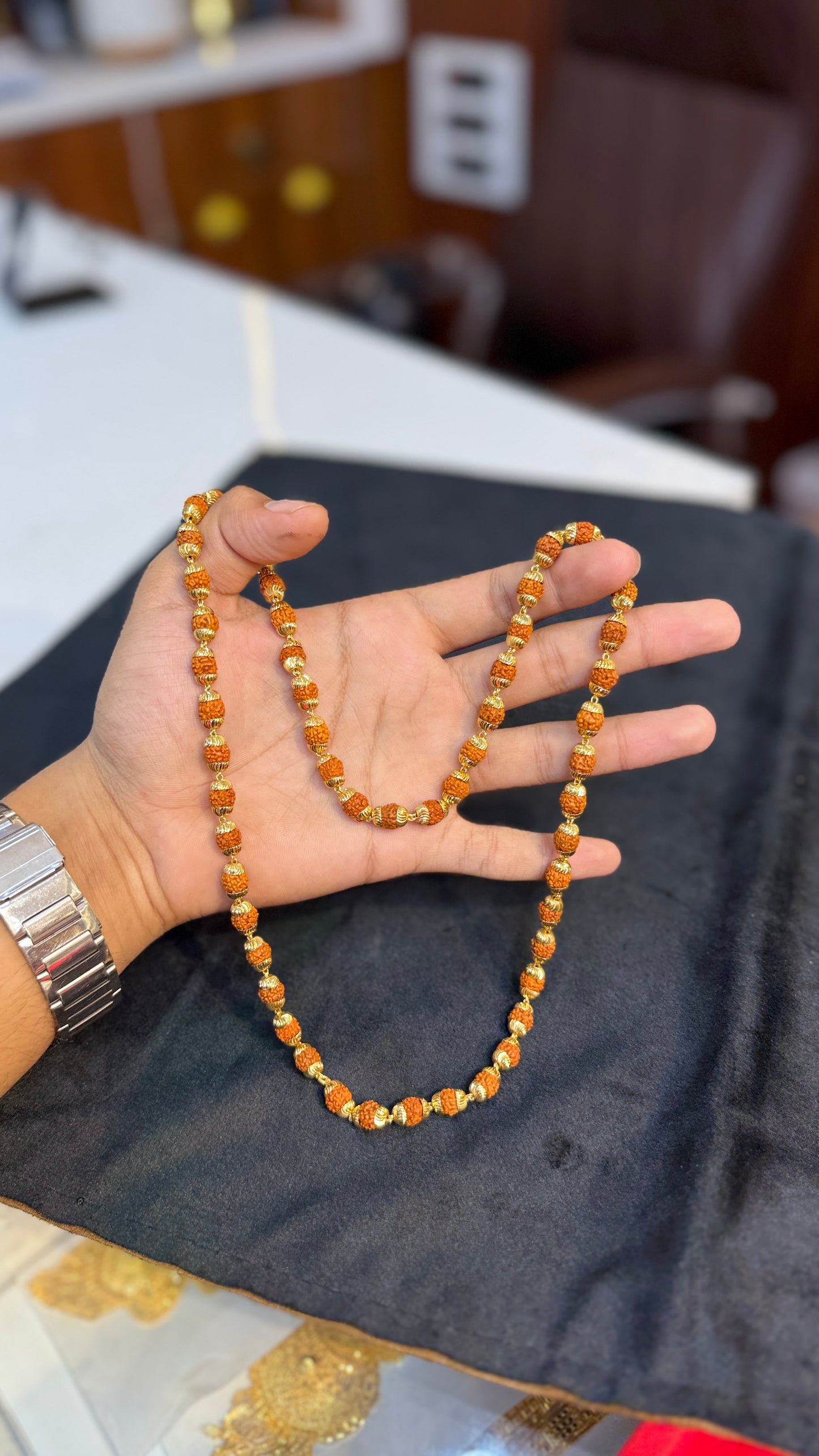 Brown Rudraksha mala chain 4.4⭐️⭐️⭐️⭐️ (3896)