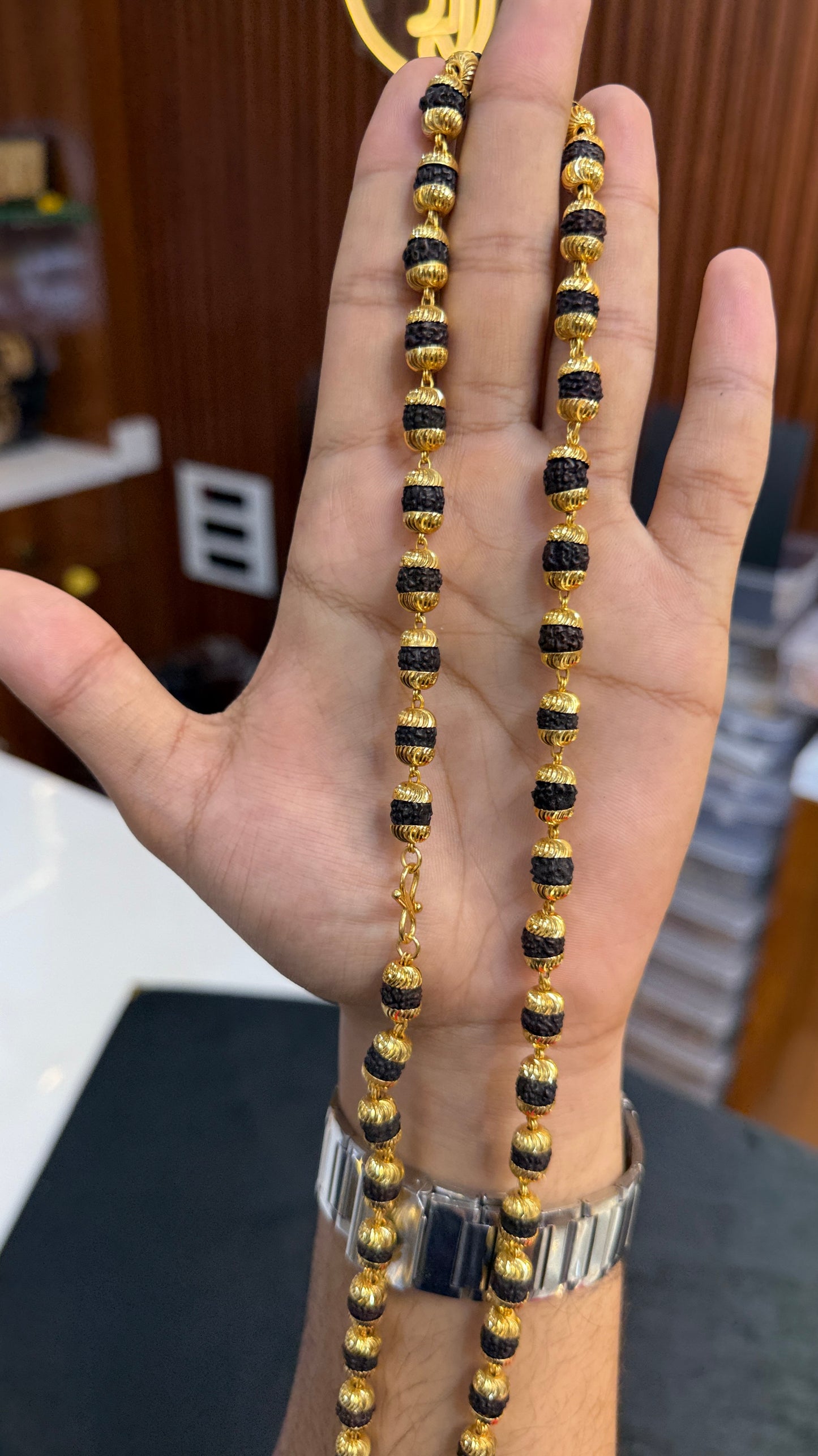 Black Rudraksha mala chain. 4.8⭐️⭐️⭐️⭐️(8264)
