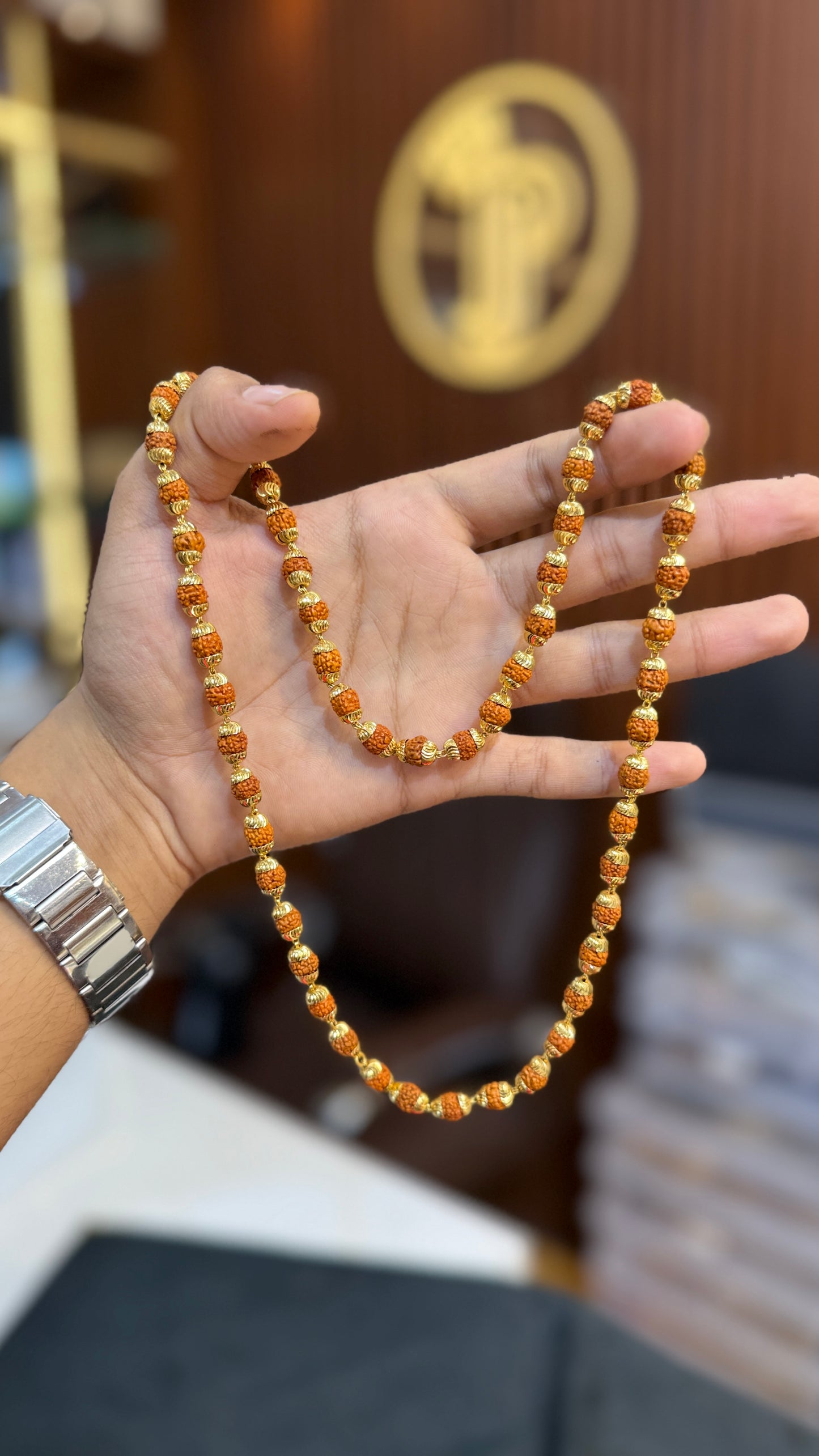 Brown Rudraksha mala chain 4.4⭐️⭐️⭐️⭐️ (3896)