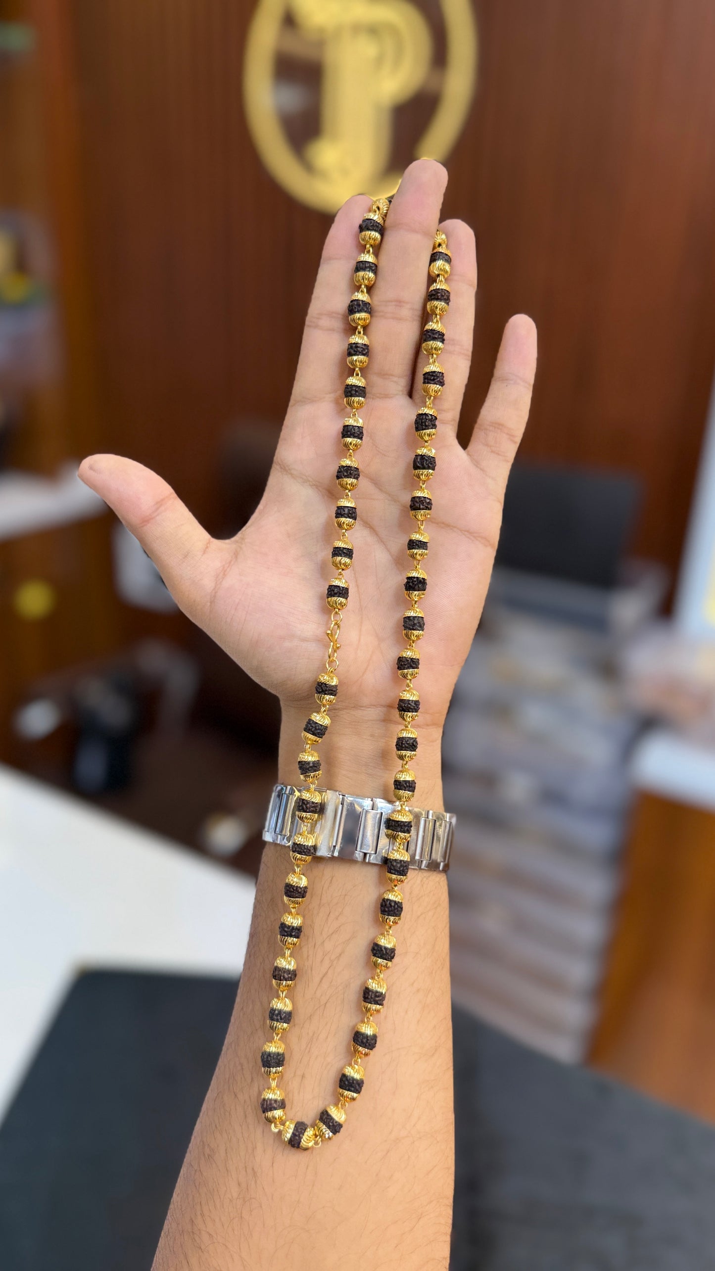 Black Rudraksha mala chain. 4.8⭐️⭐️⭐️⭐️(8264)