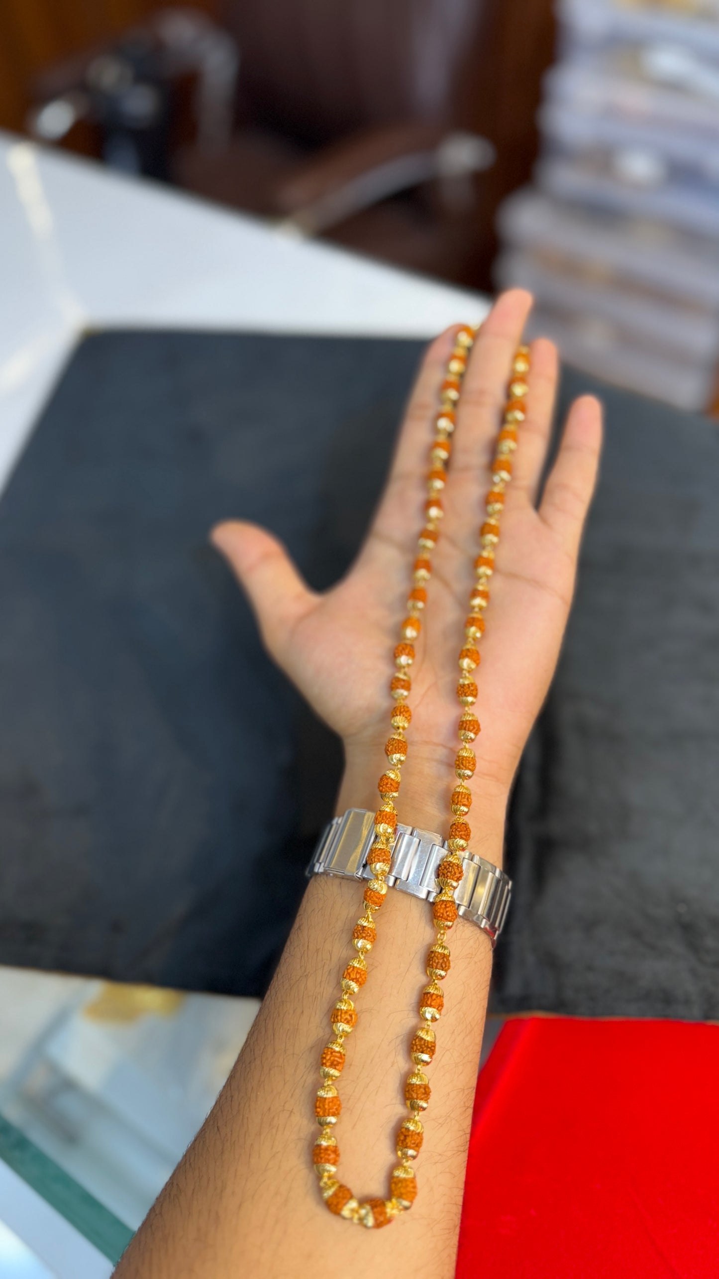 Brown Rudraksha mala chain 4.4⭐️⭐️⭐️⭐️ (3896)