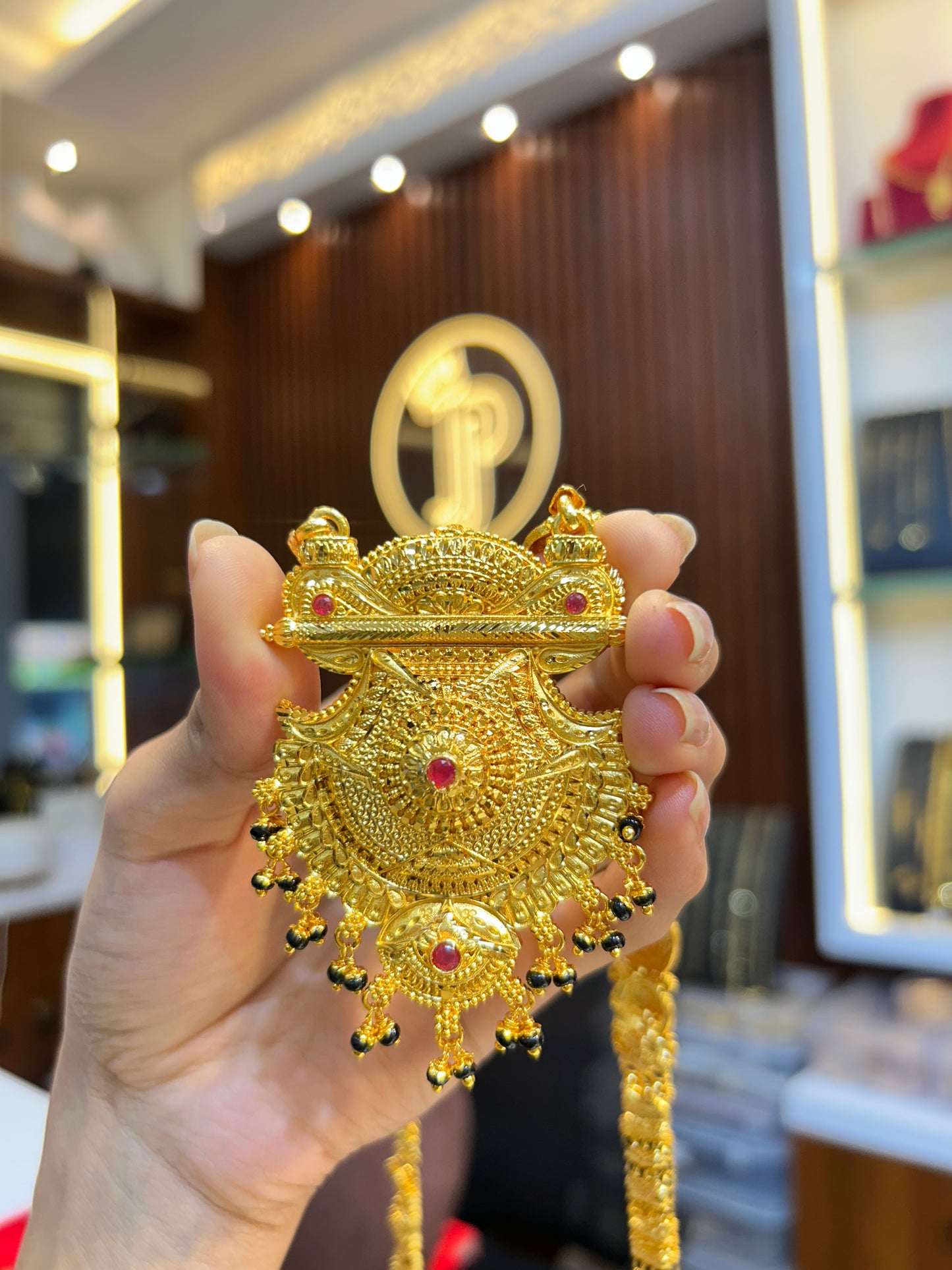 1 gram gold plated ladies ghantan
