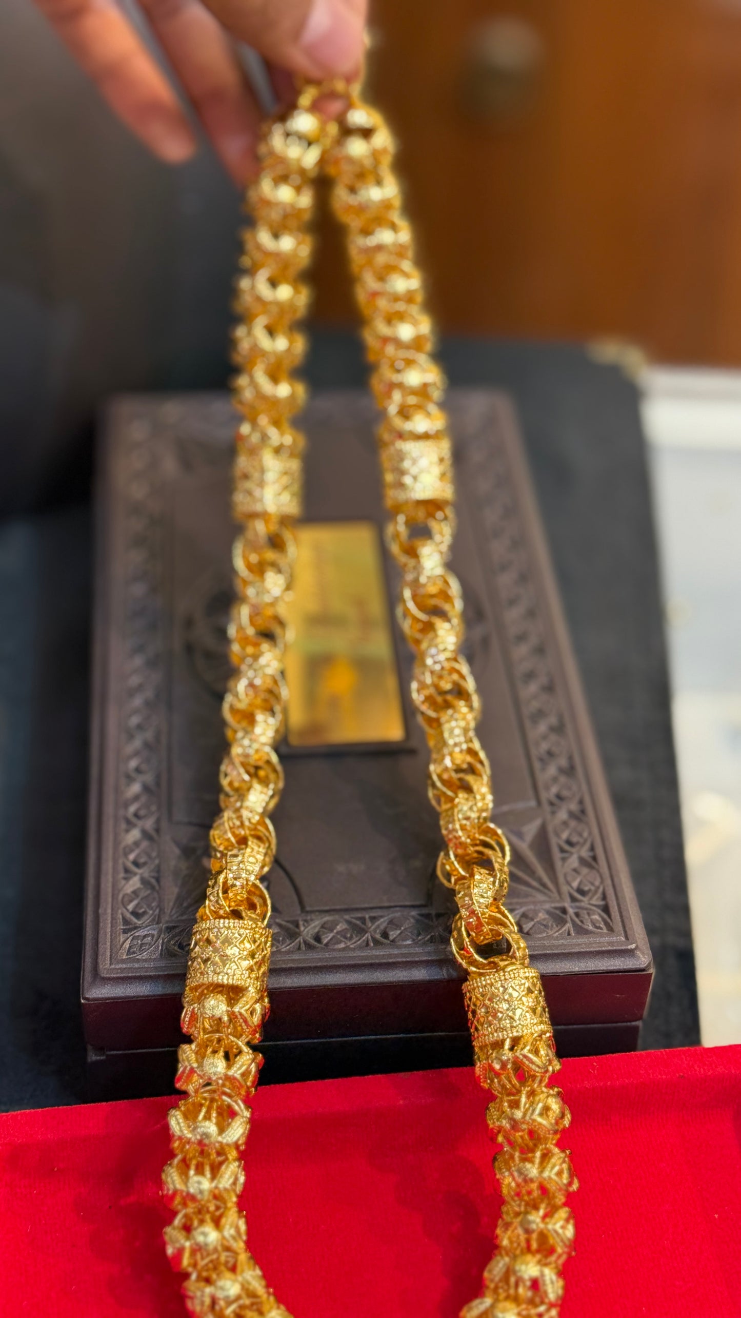 Hollow chain gold plated chain 3.6⭐️⭐️⭐️ (575)