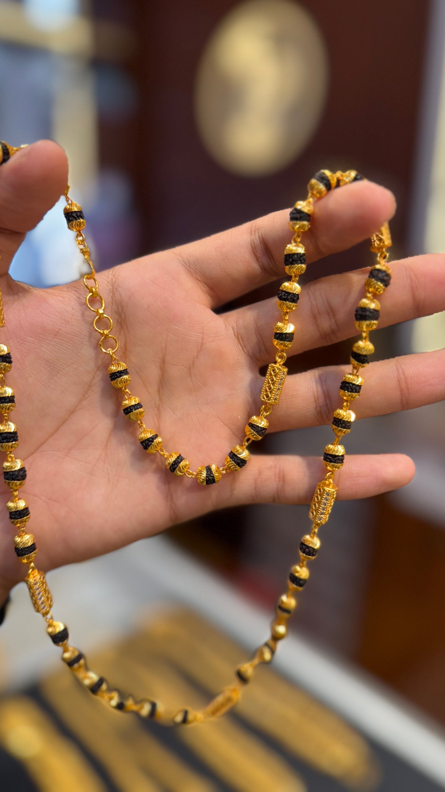 Mini Rudraksha mala chain 4.8⭐️⭐️⭐️⭐ (7896)