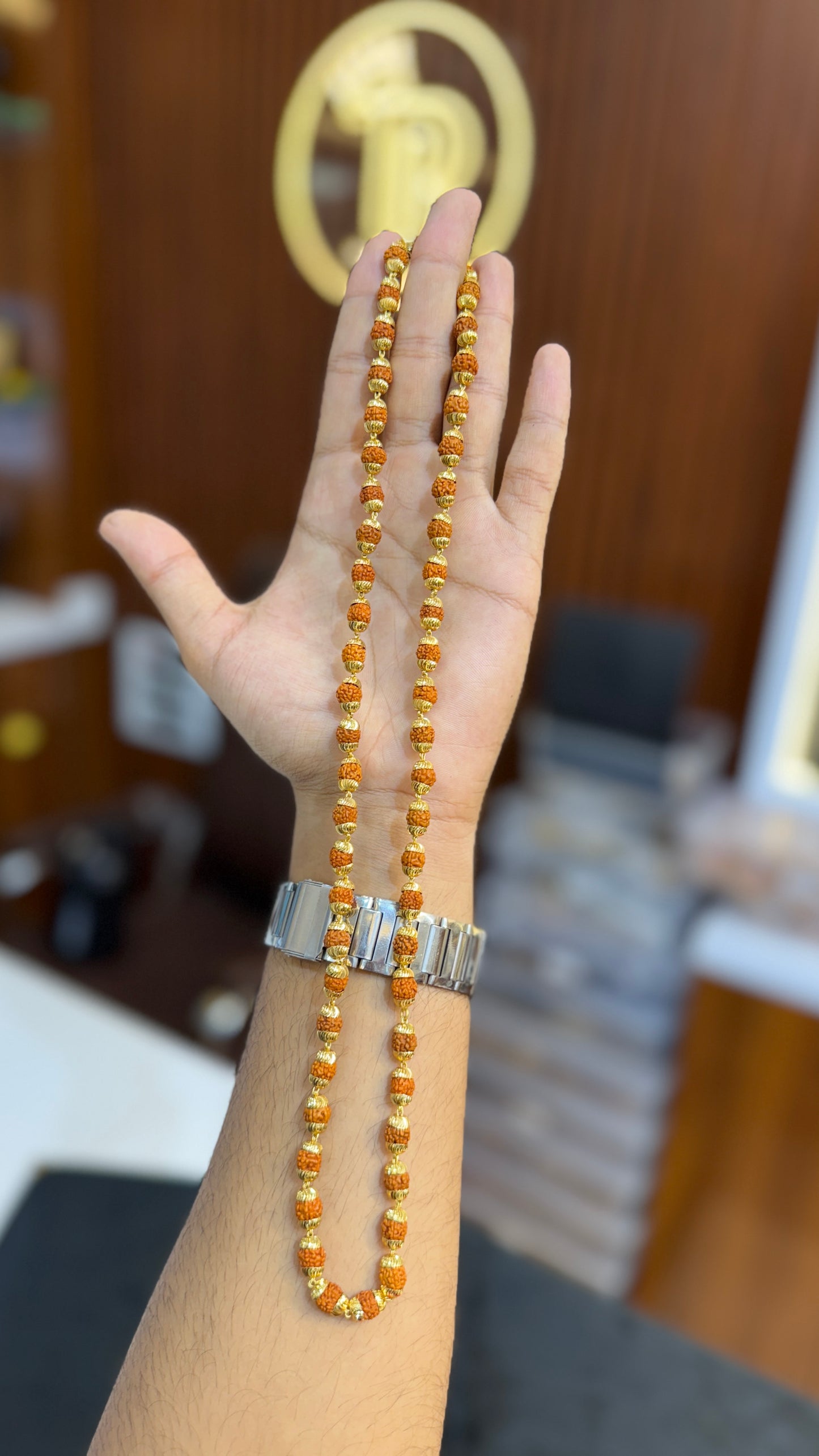 Brown Rudraksha mala chain 4.4⭐️⭐️⭐️⭐️ (3896)