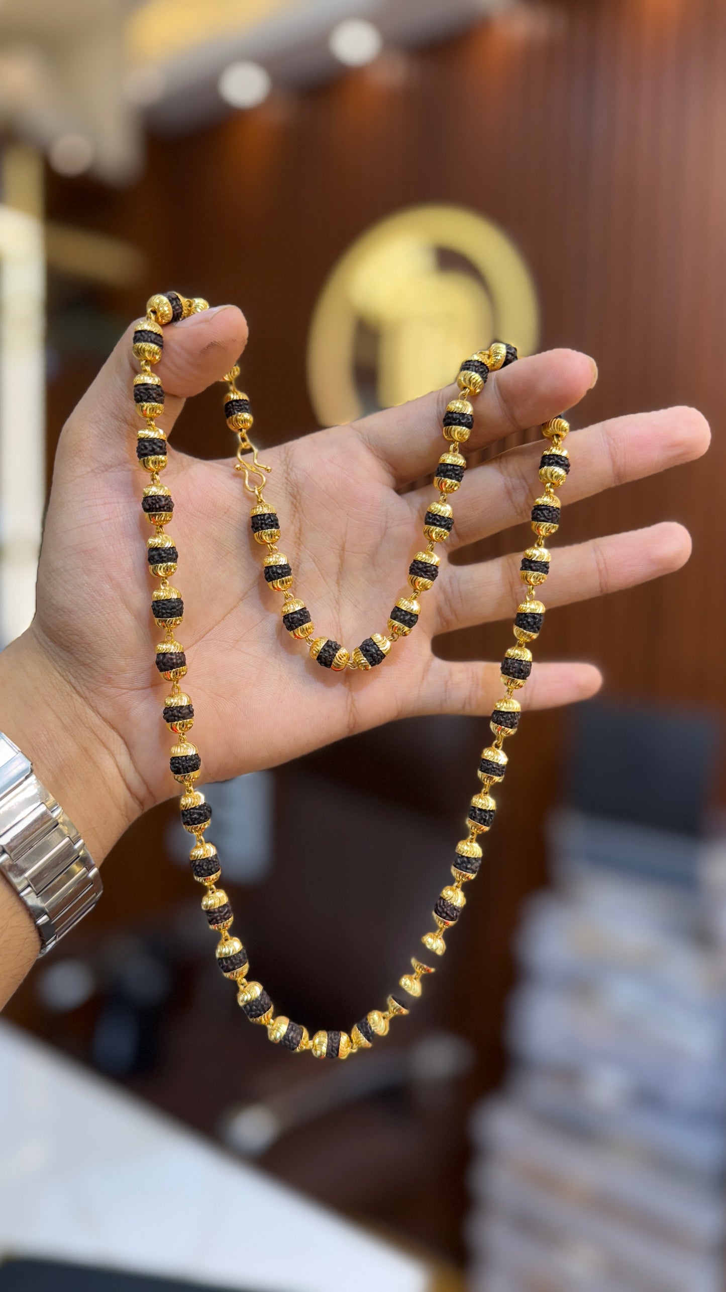 Black Rudraksha mala chain. 4.8⭐️⭐️⭐️⭐️(8264)