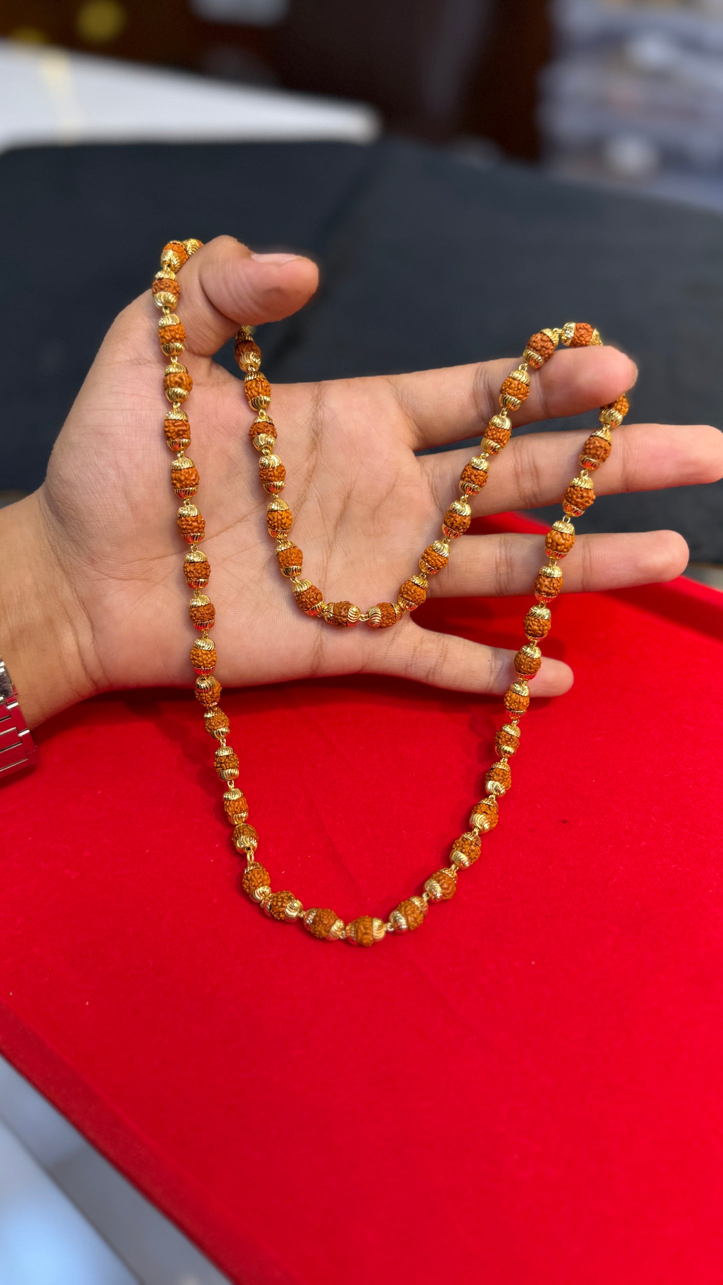 Brown Rudraksha mala chain 4.4⭐️⭐️⭐️⭐️ (3896)