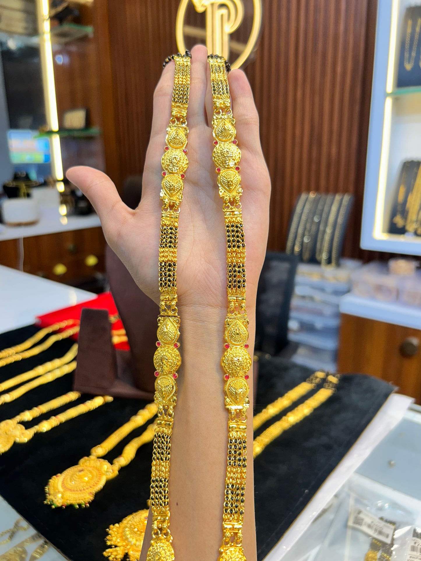 1 gram gold plated ladies ghantan