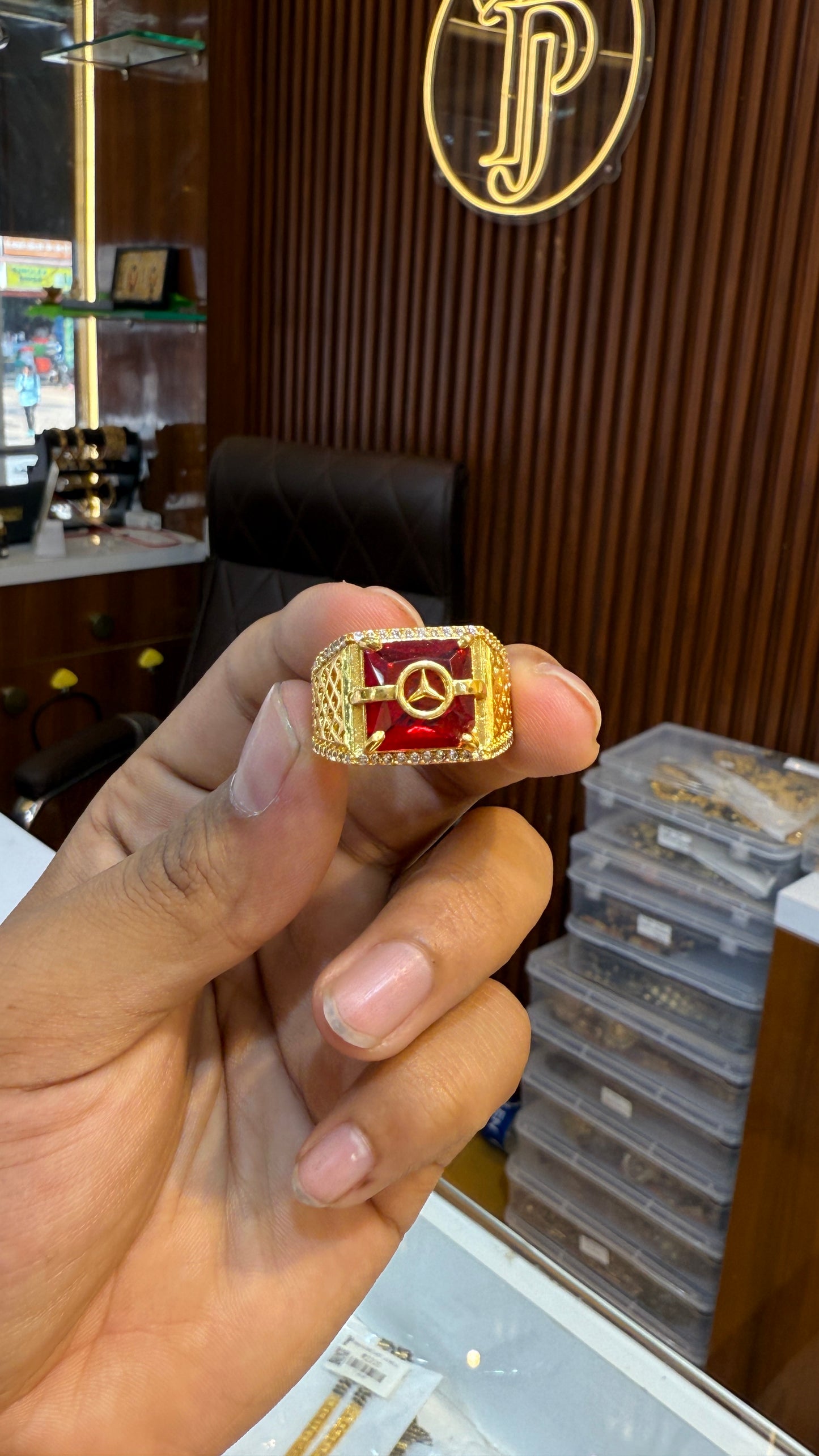 Red Stone Murshidi Ring 3.2⭐️⭐️⭐️(441)