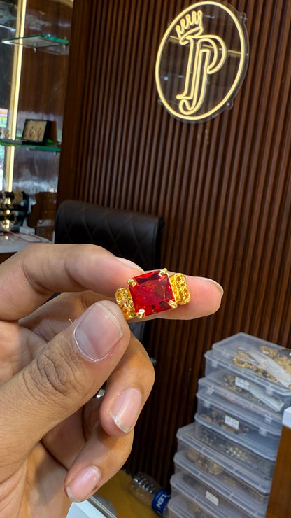 Om Red Stone Ring      4.8⭐️⭐️⭐️⭐️⭐️ (932)
