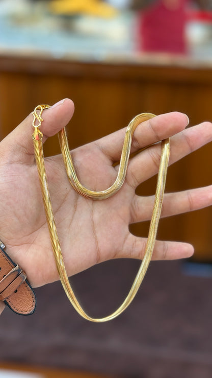 snake chain Gold Plated Chain                                         4.1⭐️⭐️⭐️⭐️ (546)