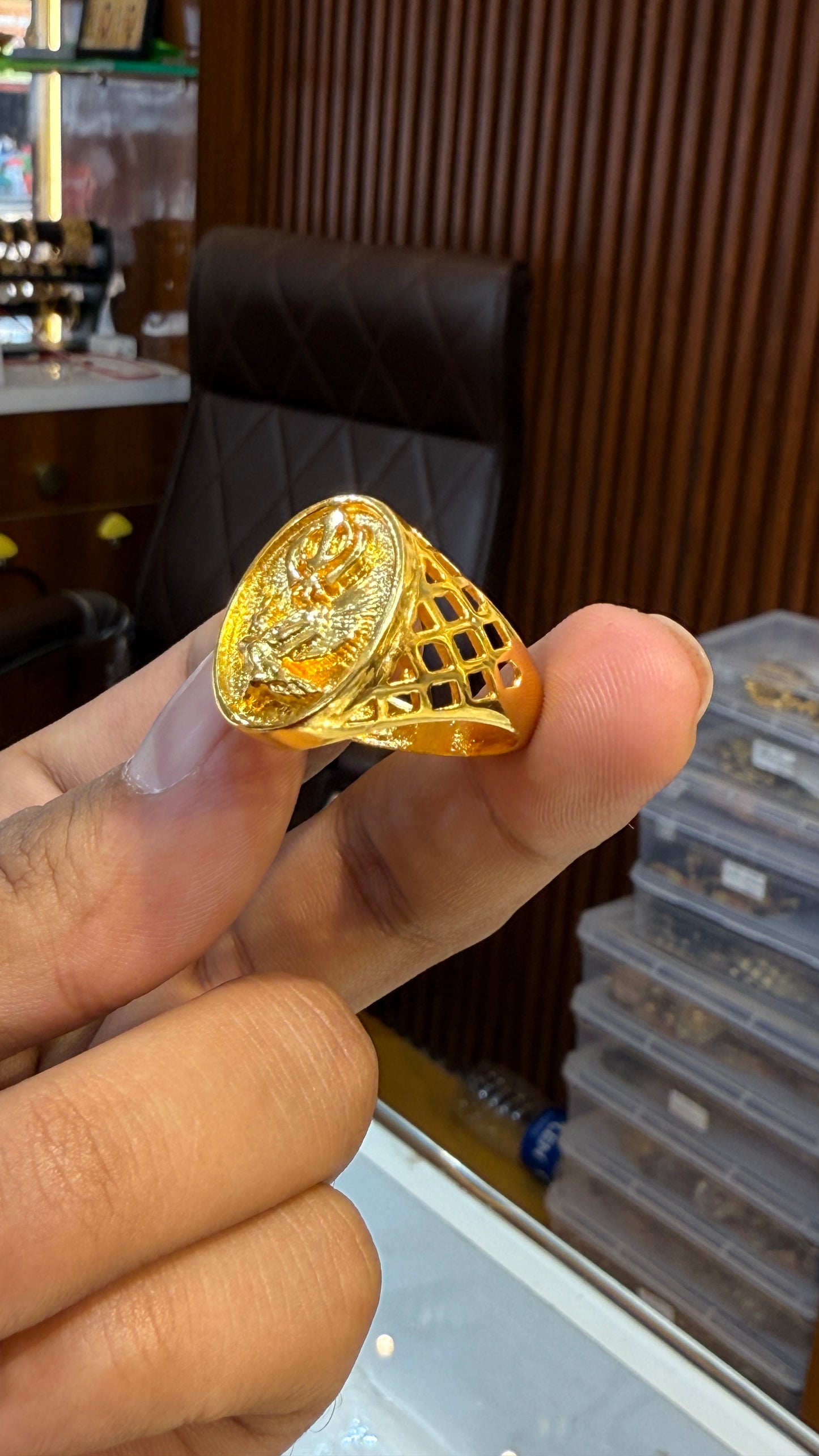 Ring Gold Plated Ring .                                                         4.3 ⭐⭐⭐⭐(2865)