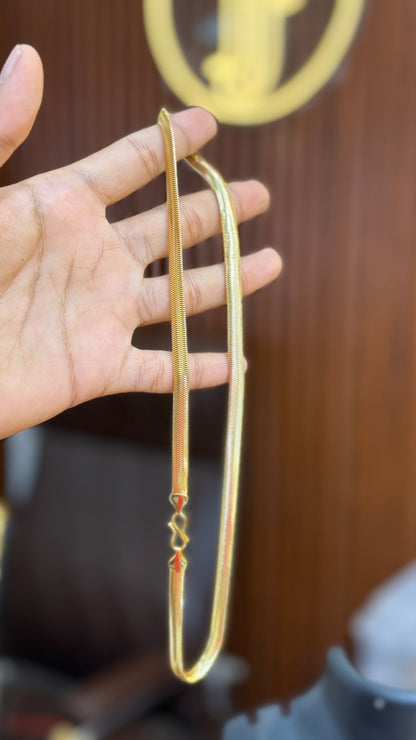 snake chain Gold Plated Chain                                         4.1⭐️⭐️⭐️⭐️ (546)