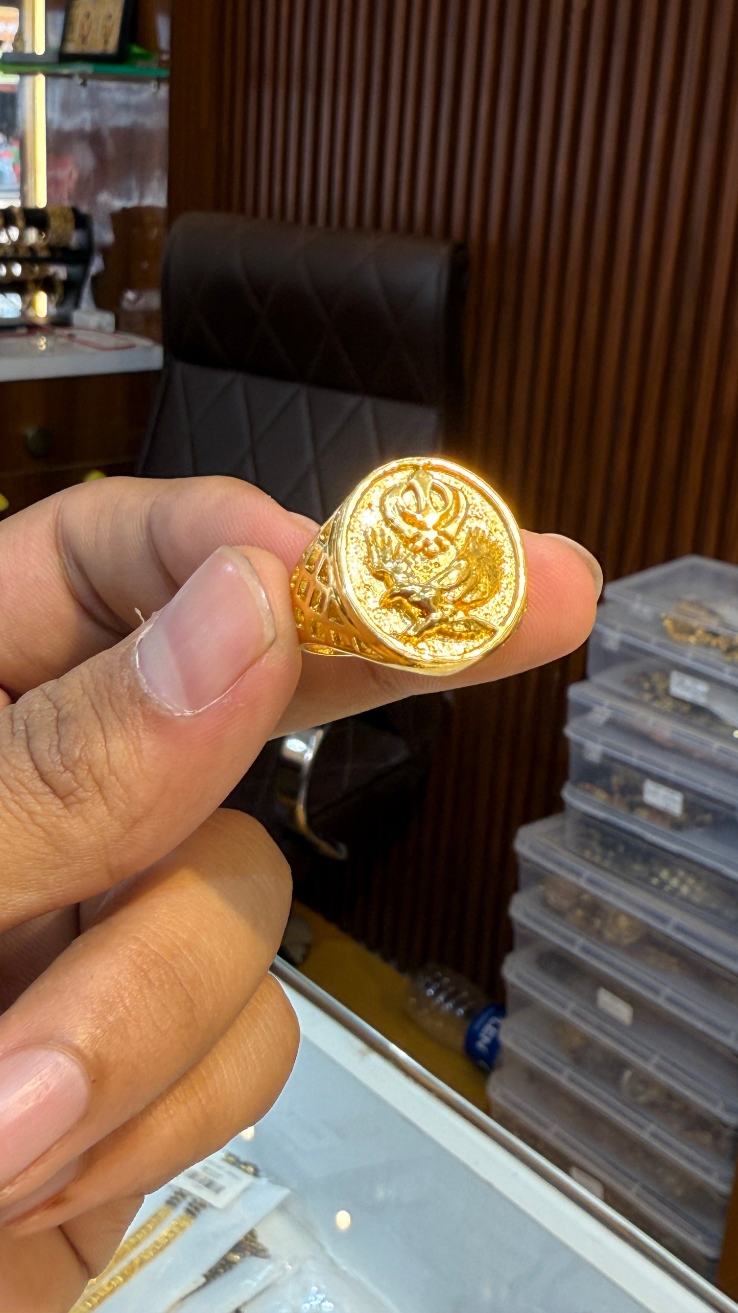 Ring Gold Plated Ring .                                                         4.3 ⭐⭐⭐⭐(2865)