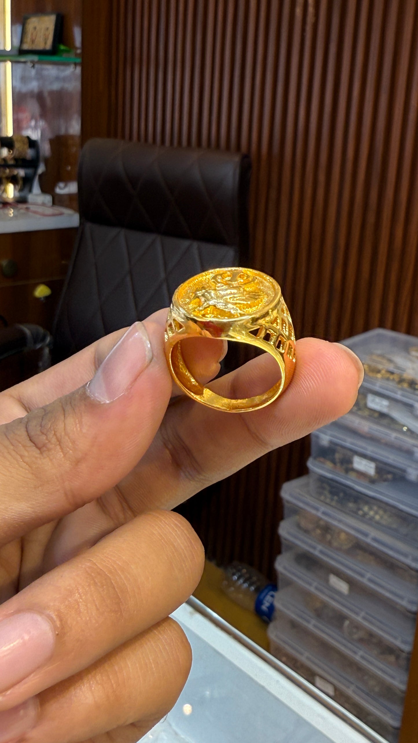 Ring Gold Plated Ring .                                                         4.3 ⭐⭐⭐⭐(2865)